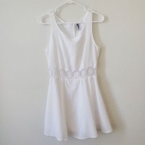 Divided | White Dress With Lace